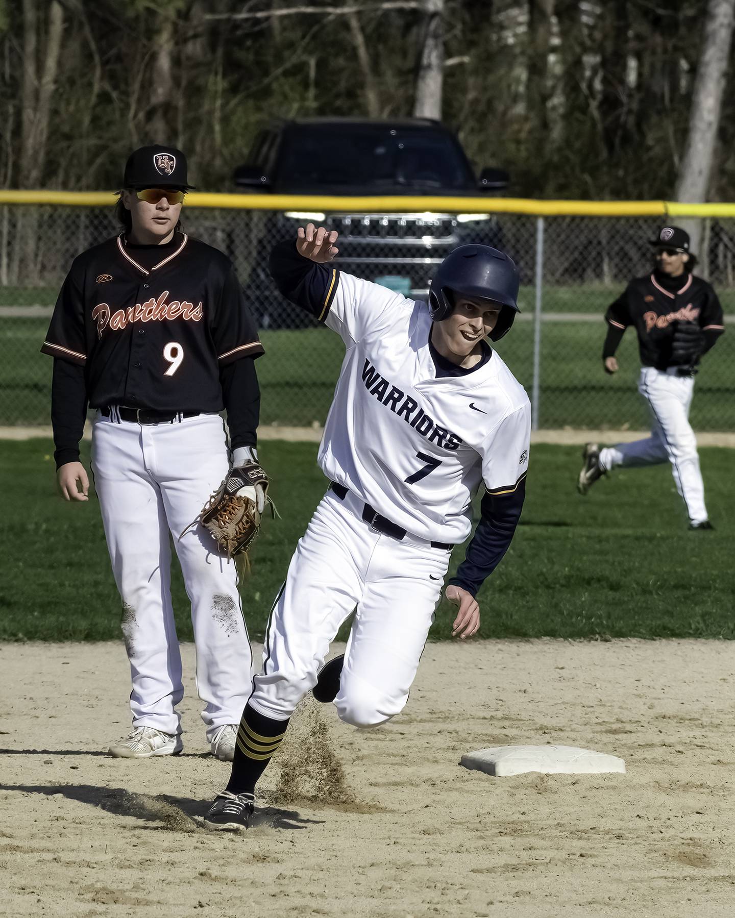 Sterling's Dale Guerrieri runs the bases against United Township during Tuesday's Western Big 6 game at Gartner Park.