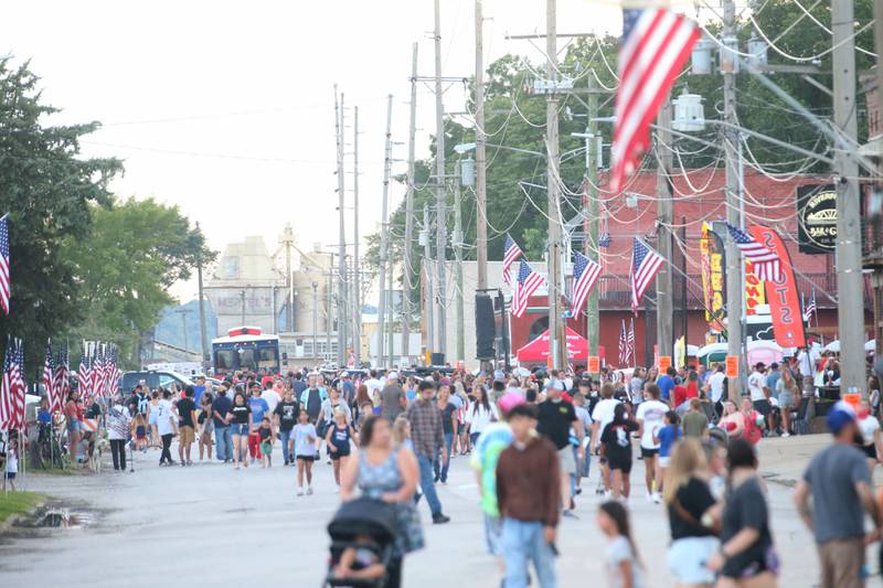 Thousands of people gathered for the fireworks on Wednesday, July 13, 2024 in Peru.