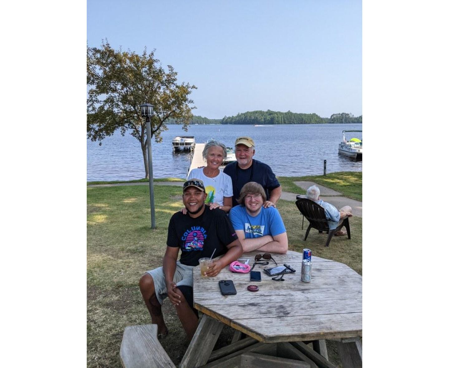 A bone marrow transplant is the best chance John Block, 26, of Romeoville (seated, left), has for beating his leukemia. However, because he is multiracial and was adopted at birth, finding a good donor match will be challenging. John Block is pictured with his parents Regina and George Block and brother Joseph Block.