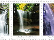 Starved Rock State Park's La Salle Canyon was selected to be one of 12 waterfalls featured in a U.S. Postal Service stamp collection.