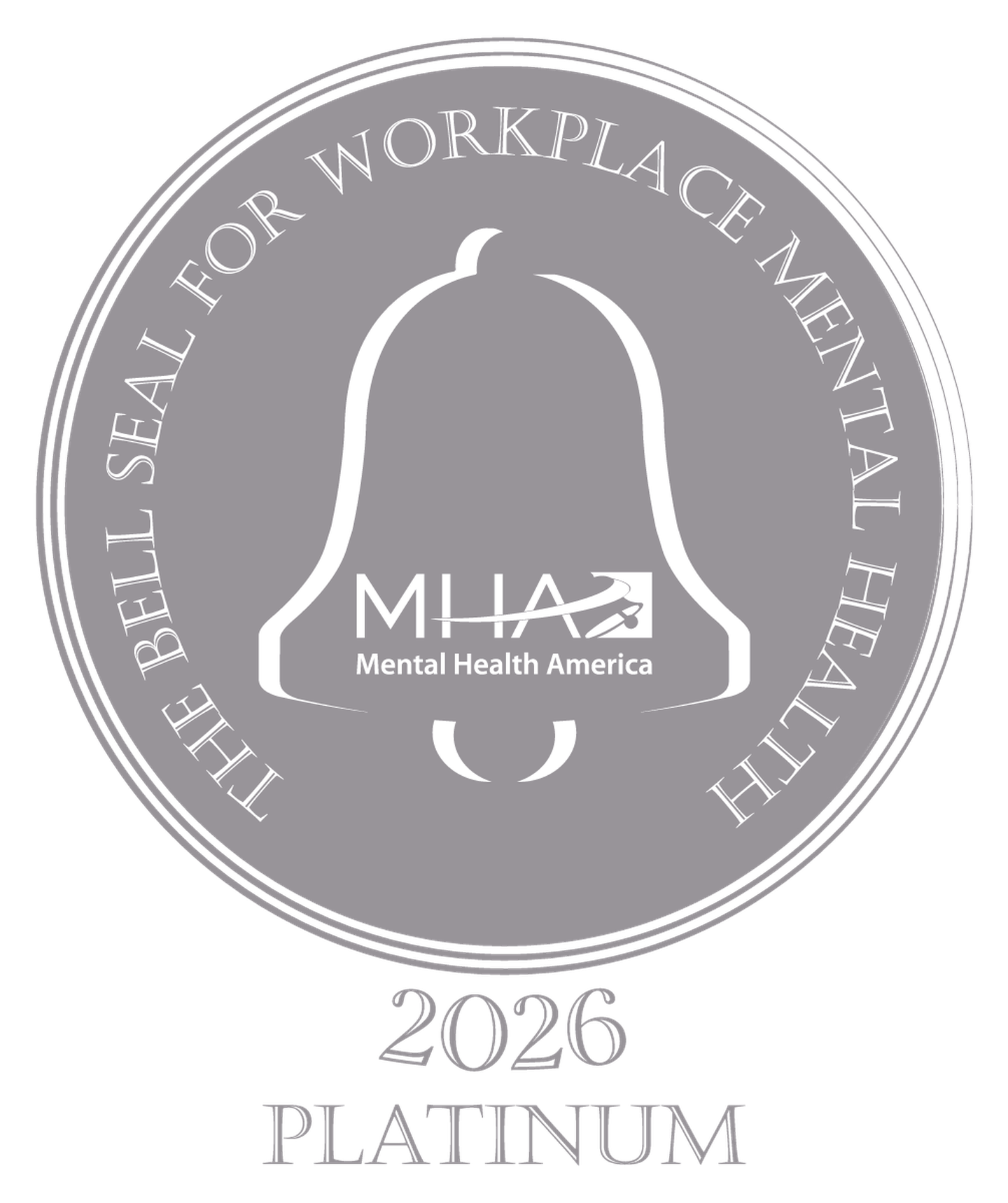 Riverside Healthcare has earned a Platinum Bell Seal for Workplace Mental Health for the fifth consecutive year.