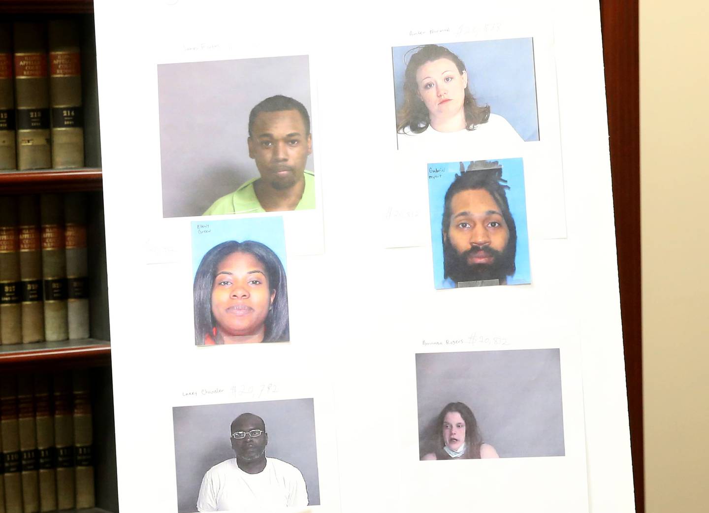 These six individuals are charged in La Salle County for obtaining government COVID-19 relief funds under false pretenses. The charges were announced at a Tuesday, Jan. 7, 2025, press conference at the La Salle County State's Attorney's Office in Ottawa.