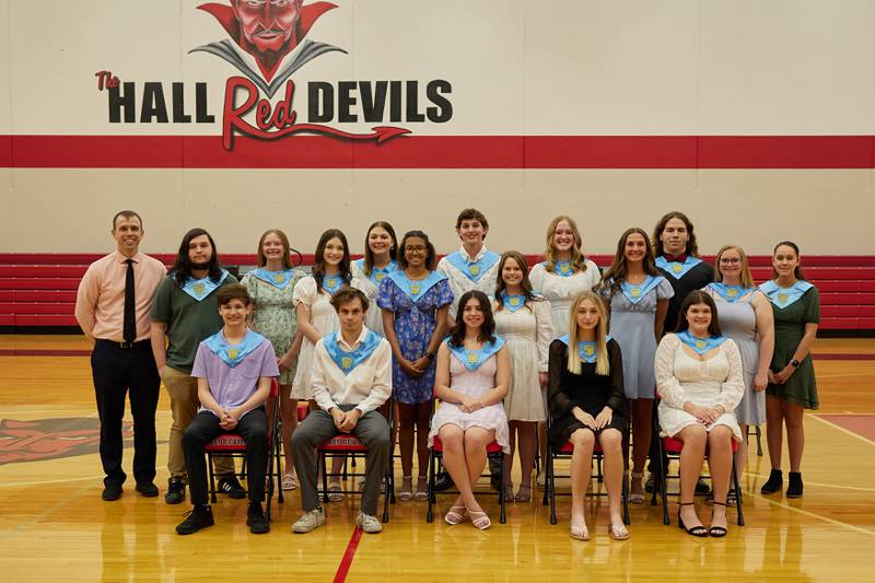 Hall High School inducted its 2024 National Honor Society members on Tuesday, April 16, 2024.