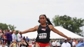 Huntley’s Dominique Johnson triples her pleasure at state