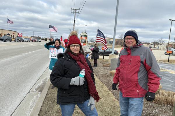McHenry rally against ICE brings out more than 600 protesters