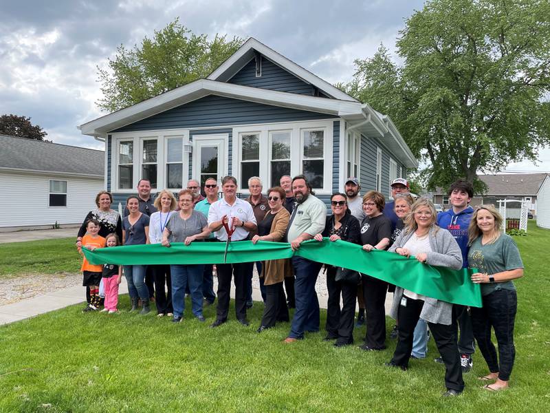The Village of Coal City and the Grundy County Chamber celebrated a newly renovated home on Route 113 that came to be thanks to federal, state and local grant money to help improve local communities.