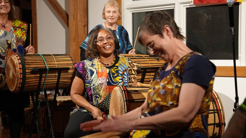 An all-female drumming ensemble, Diamana Diva, will perform at the Profiles in Excellence event on Feb. 4.