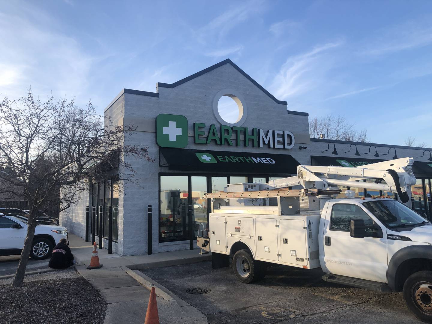 EarthMed McHenry had a soft opening on Friday, but received its sign on Wednesday, Dec. 20, 2023, just before its ribbon cutting.