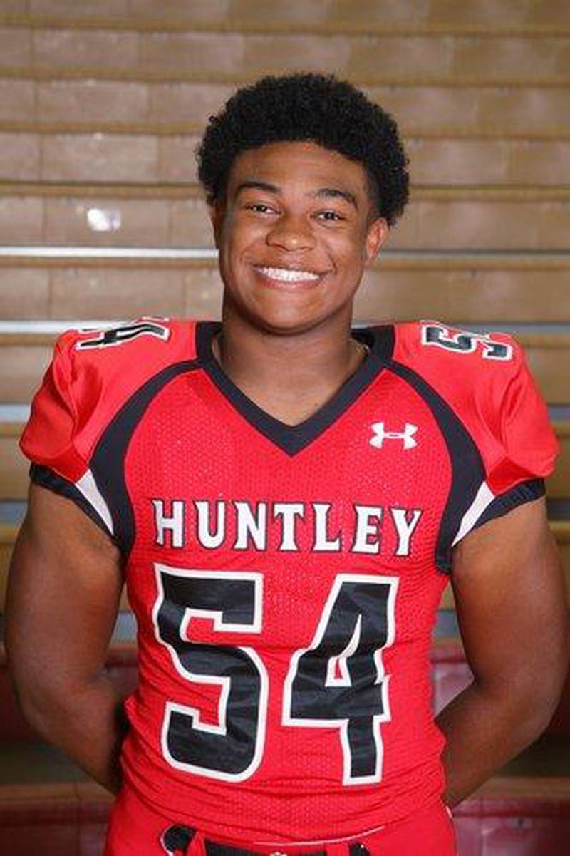 High school football Huntley's defensive strength starts up front