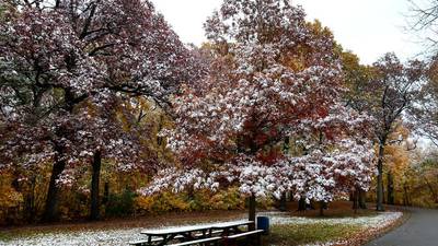 Photos: Snow strikes again in October