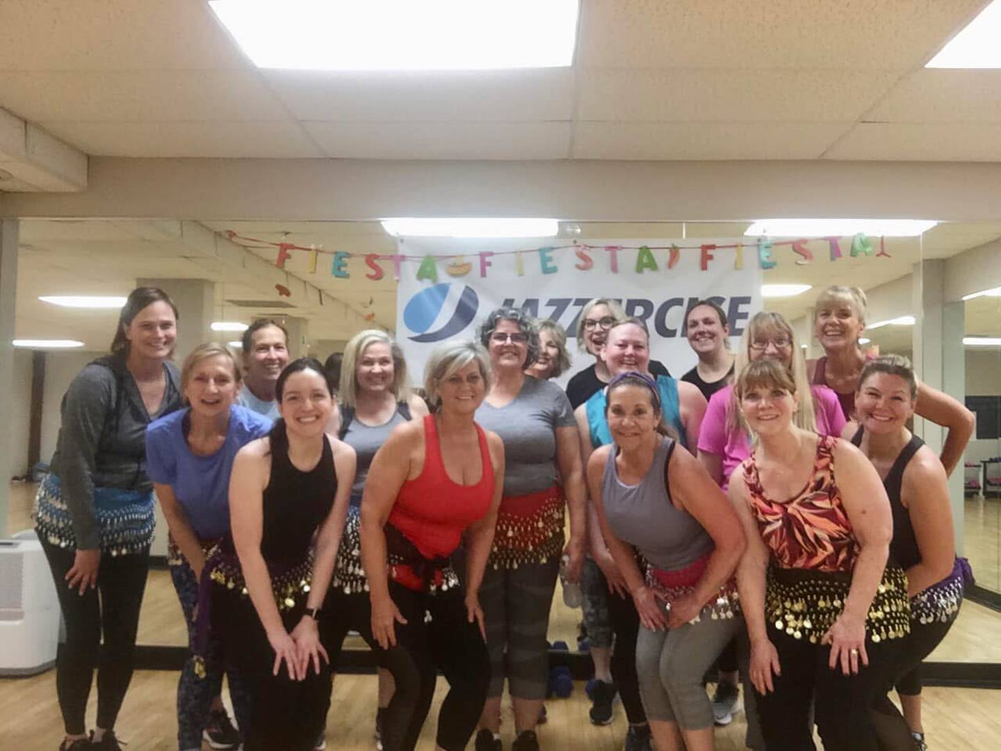 After the annual Cinco de Mayo class celebration at Jazzercise Geneva at Strikers Fox Valley.