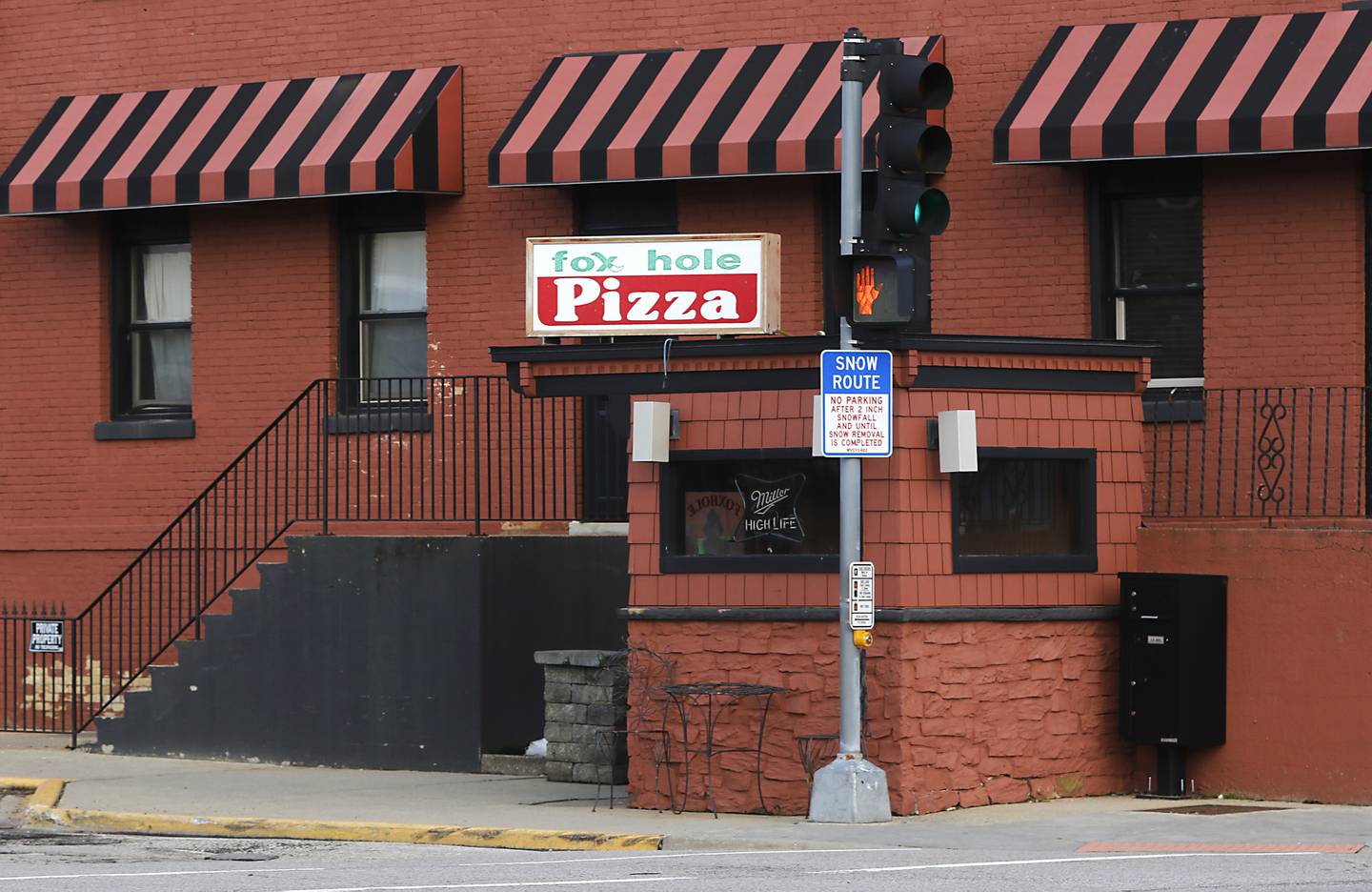 The Fox Hole Tap & Pizzeria in McHenry, on Monday, Jan. 29, 2024. The eatery, which has been closed since mid-December, no longer has a valid health permit from the McHenry County Department of Health.