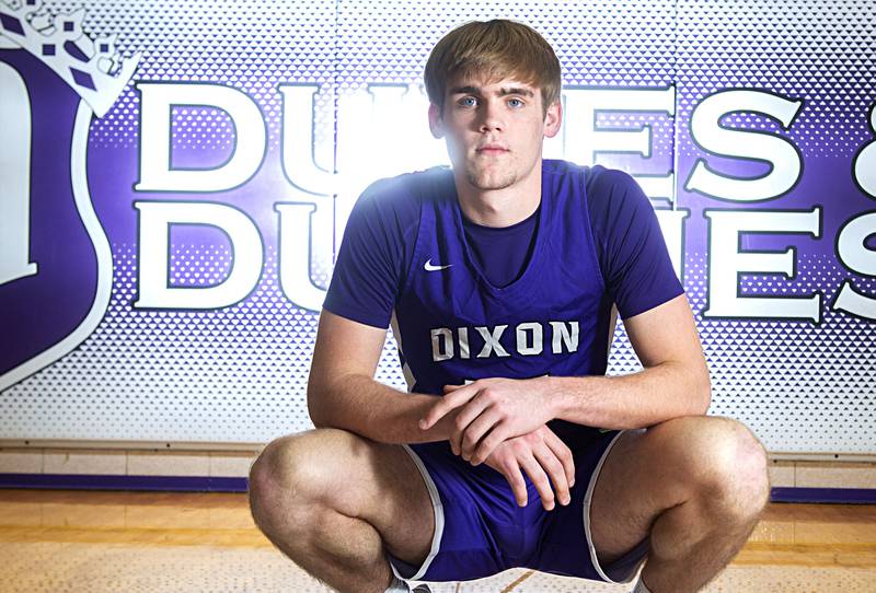 Dixon's Jacob Gaither is the boys basketball player of the year.