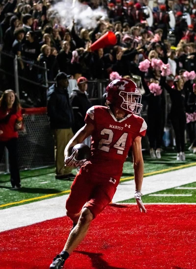 Marist's Conor Hunt rushed for 730 yards and 9 touchdowns during his junior season in 2025.