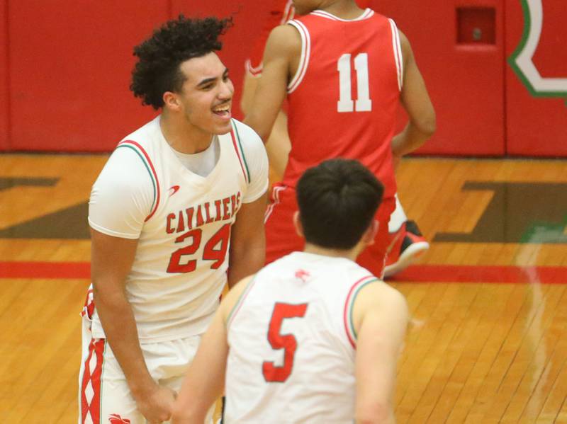 L-P's Marion Persich reacts after scoring on a drive to the hoop against Ottawa during the Class 3A Regional title game on Wednesday, Feb. 25, 2026 in Sellett Gymnasium at L-P High School.