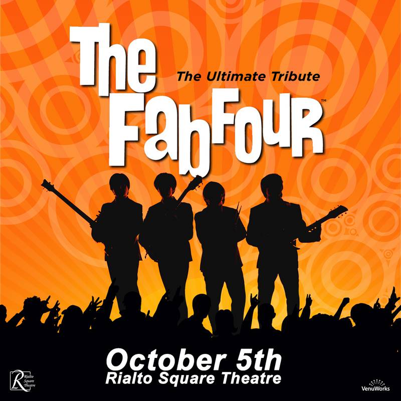 The Fab Four – The Ultimate Tribute performs at the Rialto Square Theatre in downtown Joliet Sunday, Oct. 5.