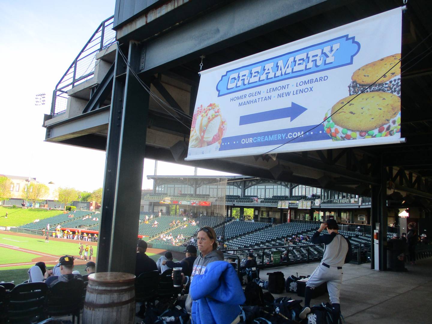 Creamery is back at Joliet Slammers' games for a second year in the 2024 season. May 3, 2024.