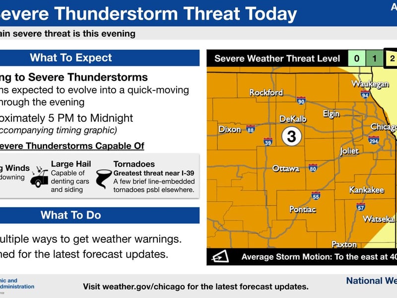 Tornado warnings issued across Illinois Valley