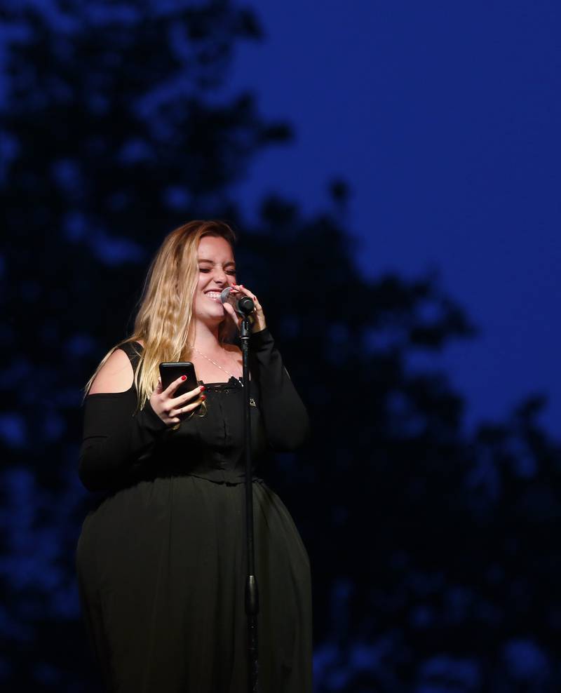 Grace Kinstler, a Crystal Lake Central High School graduate and finalist on "American Idol," gives a "Hometown Concert" at RedTail Golf Club on Tuesday, May 18, 2021, in Lakewood.