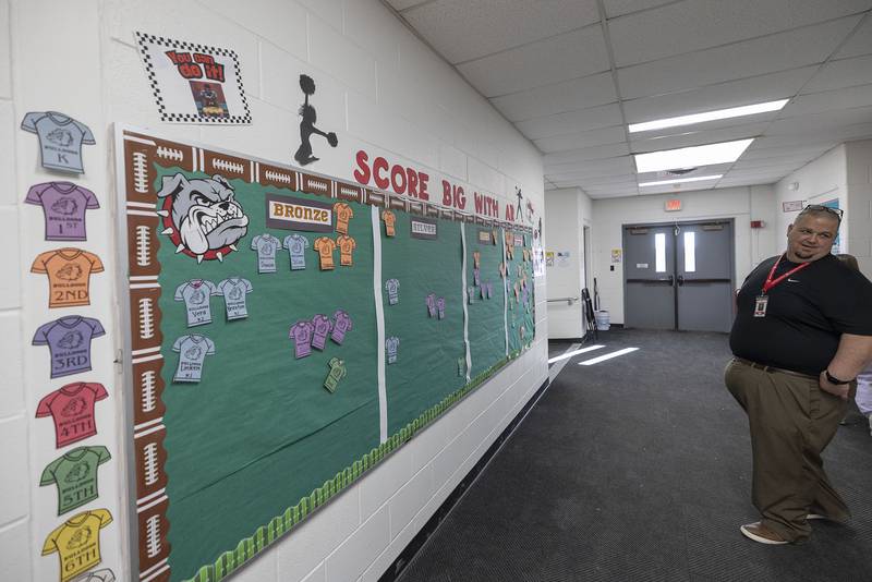 East Coloma-Nelson principal Andrew Blackert offers a tour of the school Thursday, Nov. 13, 2025.