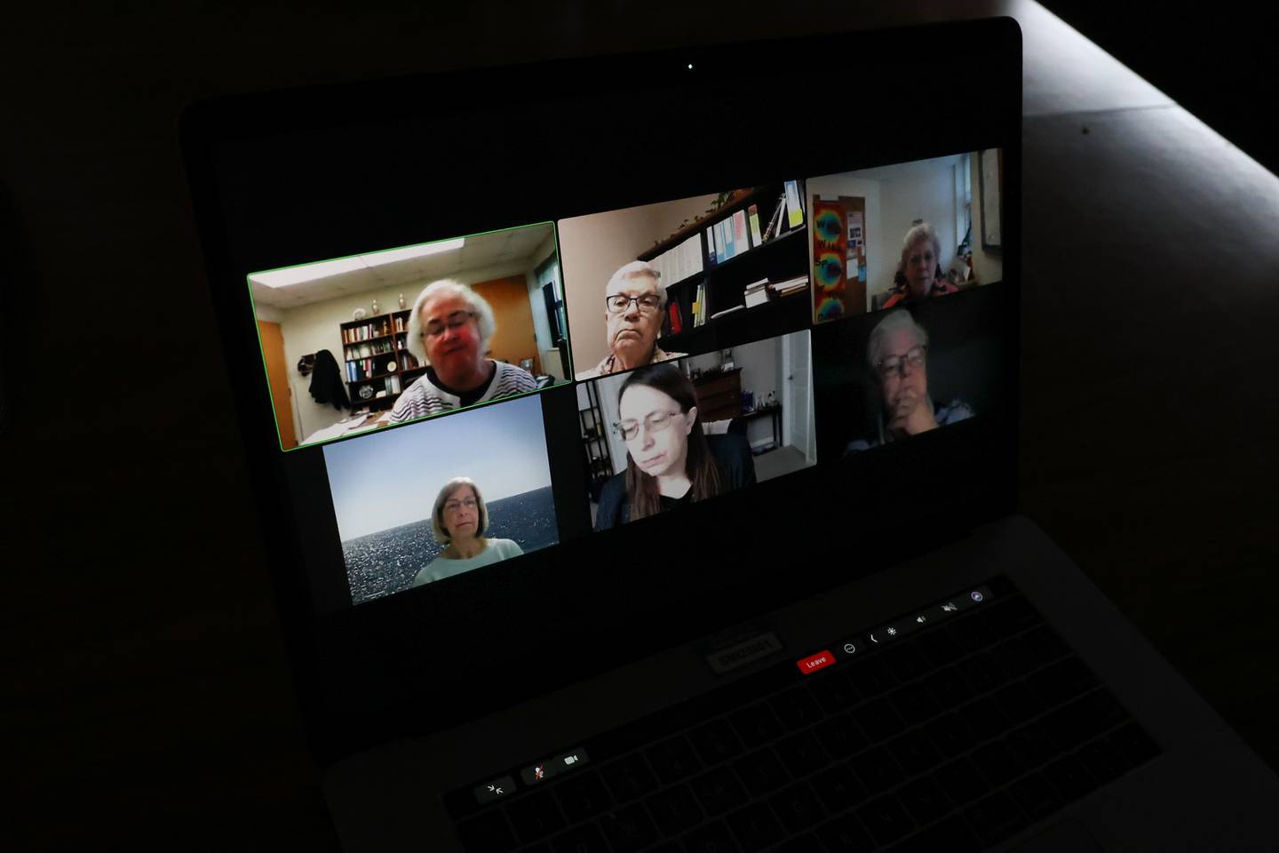 Herald-News features editor Denise M Baran-Unland joined a video call with four religious Sisters and one associate of the Diocese of Joliet to discuss the future of religious vocations. In the call are Sisters Joyce Shanabarger (clockwise upper left), Sister Mary Bratrsovsky, Sister Judy Illig, Sister Joanne Bessette, Denise M Baran-Unland and Joanne Connolly.