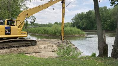 Sediment removal project nearing halfway mark