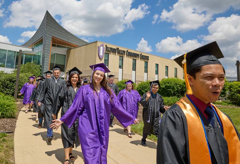 More than 500 degrees or certificates were awarded to Illinois Valley Community College graduates this spring, and over 200 were presented in person during the college's 58th annual commencement ceremony. More than 70 students earned multiple degrees or certificates.