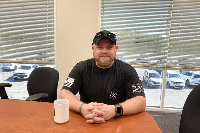 Nick Mayo spent 13 years in the U.S. Army Reserves and now works for the Kankakee County Sheriffs Department.