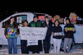 St. Bede, Hawk Auto kick off Lenten food drive with strong start