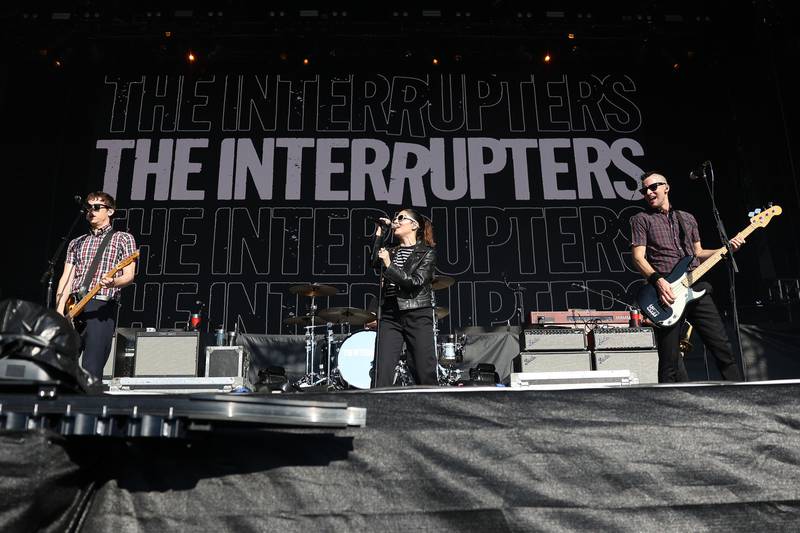 The Interrupters perform on the Riot Stage on day one of Riot Fest, Friday, Sept. 15, in Chicago.