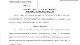 Records: Kaneland School District 302 sues Sugar Grove over Crown TIF development