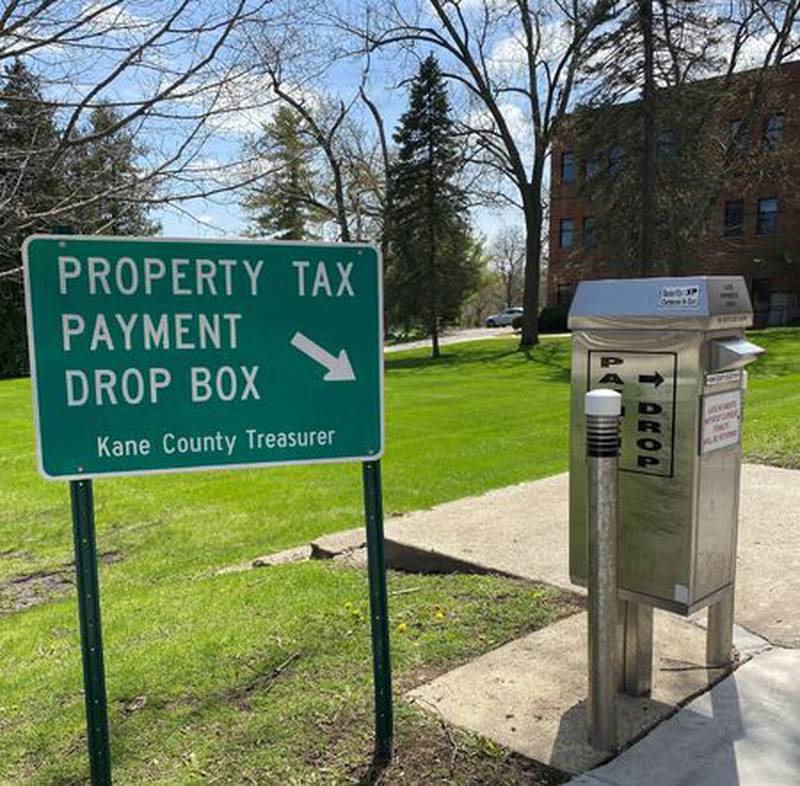 Kane County residents can pay their taxes using the Drive-Up Payment Drop Box located behind Building A at the Kane County Government Center, 719 S. Batavia Ave., in Geneva.