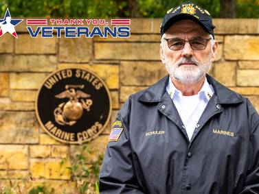 Marine veteran serves memorial squads at Abraham Lincoln National Cemetery and Wilmington