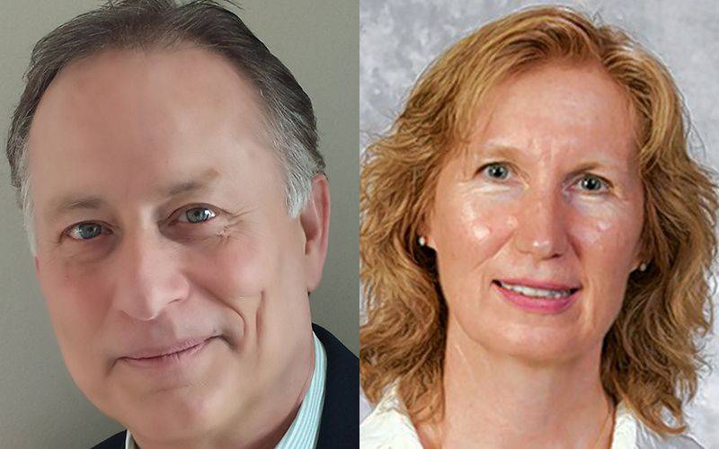 Michael Tyrrell, left, and Barbara Wojnicki are running for Campton Hills president in the April 4, 2023 consolidated election.