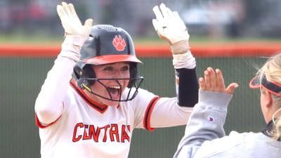 Crystal Lake Central’s Oli Victorine strikes out 15, Ella Arana hits leadoff homer in win over Harvard