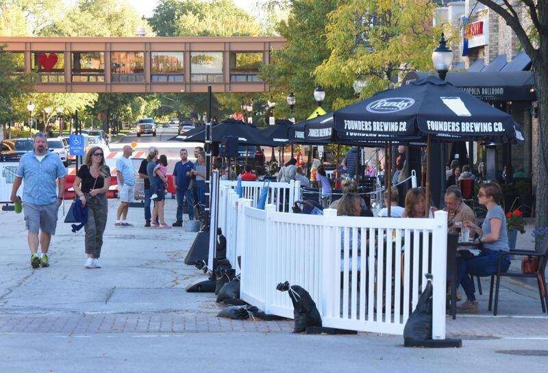 Arlington Alfresco in downtown Arlington Heights was introduced in the summer of 2020 to provide outdoor dining during the pandemic.