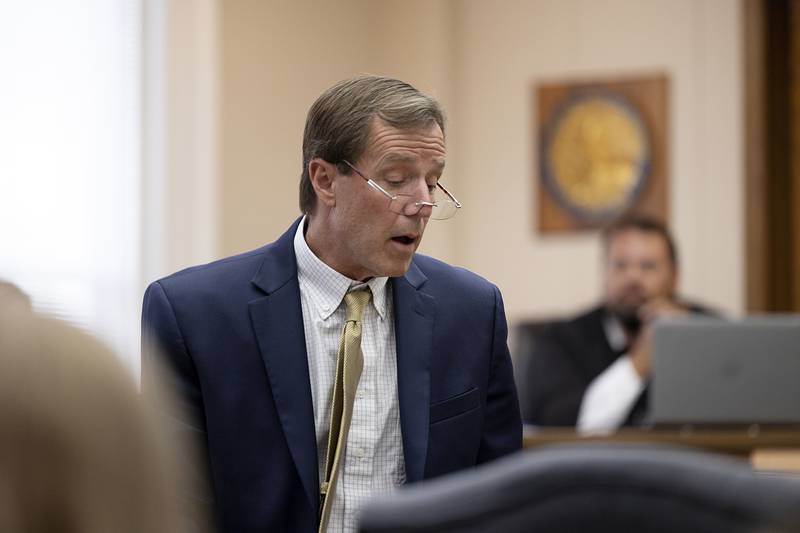 Prosecutor Charles Colburn appears in Carroll County Court Friday, June 13, 2025, during the probable cause hearing for Matthew Herpstreith.