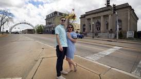 Photos: Dixon founder's descendent gets engaged under Dixon Arch