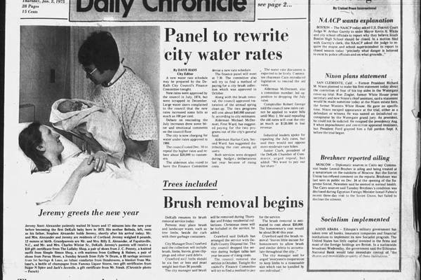 From train wrecks to first babies: A century of January 2 headlines