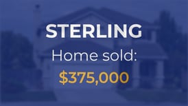 Sale closed in Sterling: $375,000 for a single-family home