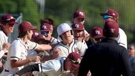 Baseball: Prairie Ridge’s Trace Vrbancic fires no-hitter, Tyler Vasey rips slam in win over Woodstock North