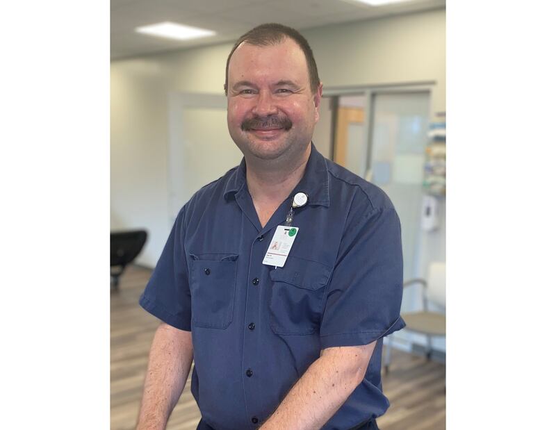 Morris Hospital & Healthcare Centers named Carl Pohl, environmental services associate, as its Fire Starter of the Month for 2022.