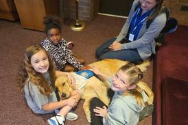 Comfort dogs visit Cross Lutheran School