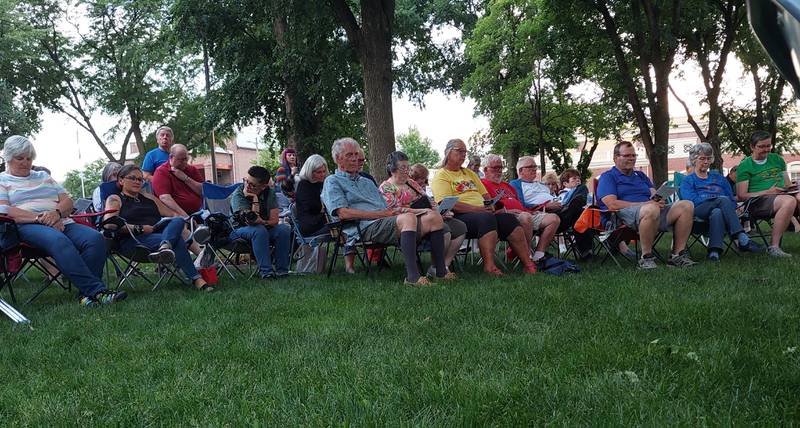About 70 people were attendance Friday, June 7, 2024, at the Pride Night to Remember at Washington Square in Ottawa.
