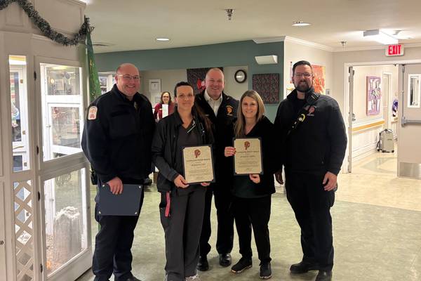 Plainfield nursing home staff honored for quick action on fire 
