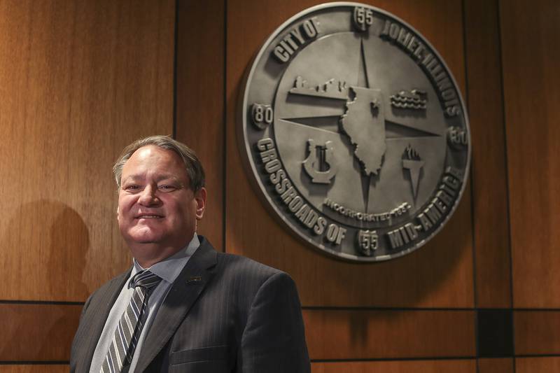 Joliet city manager James Capparerlli poses for a portrait on Friday, Jan. 15, 2021, at Joliet City Hall in Joliet, Ill.