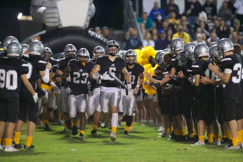 Kaneland takes the field against Morris on Friday, Sept. 8, 2023 in Maple Park.