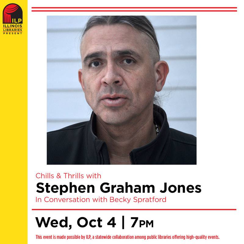 The event is free, open to the public and will take place via Zoom at 7 p.m. on Wednesday, Oct. 4. Registration is required. To register visit https://bit.ly/ILP_StephenGrahamJones.