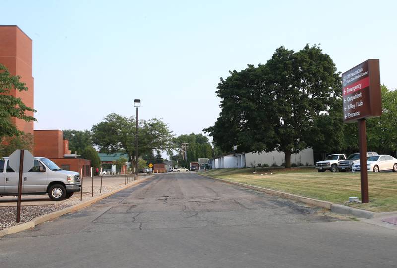 Emergency signs point to the Emergency department on Wednesday, June 14, 2023 at Saint Clair Medical Center in Princeton. The Emergency department is located at the end of this street off of Park Ave East on the southwest part of the facility.