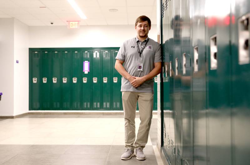Larry Baca served for six years in the United States Air Force and finished as a staff sergeant. Baca is now a coach and teacher at Downers Grove North High School.